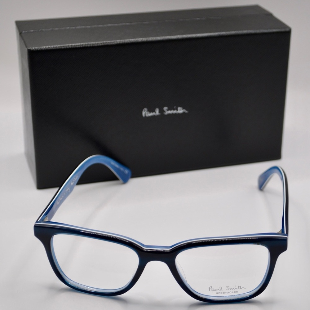 Paul Smith Women’s Eyeglasses | Deluxe Onyx Stripe Blue | New